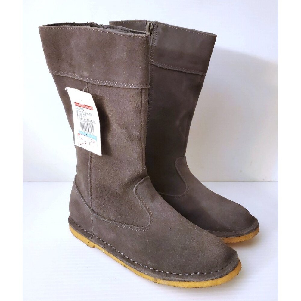 NATURINO EUROPEAN DESIGNER GIRL SUEDE BOOTS SIZE EU 31 US 13 NWT